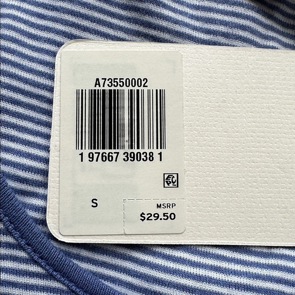 Levi's Blue and White Striped Short Sleeve Tee, size S - Picture 5 of 5